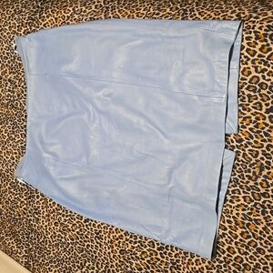 Genuine leather light blue pencil skirt.   Brand new with tags!  Size 12.